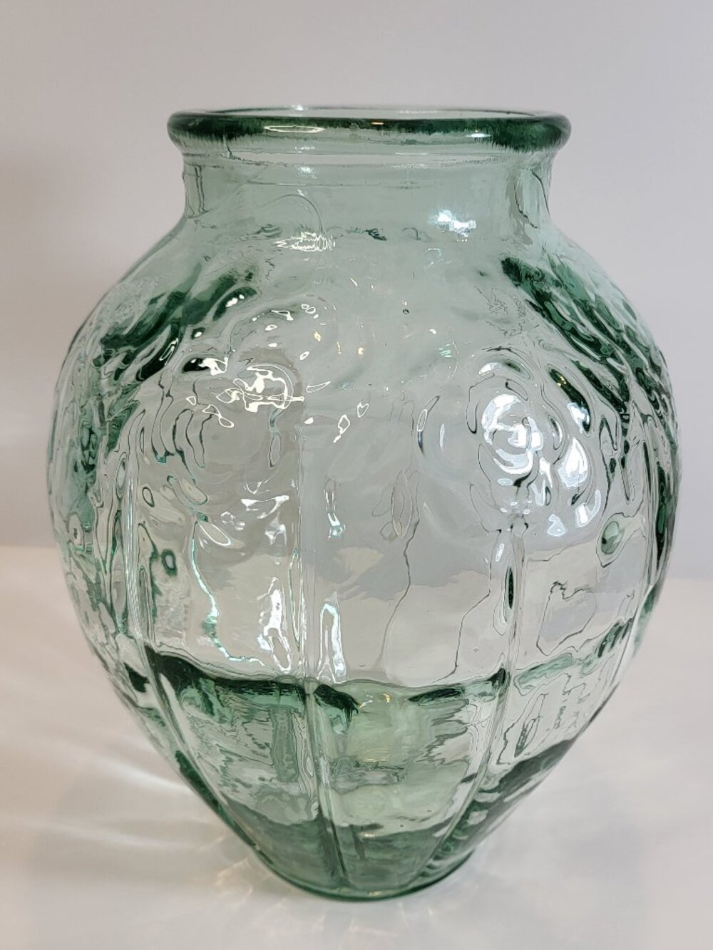 Niemen Stolle‎ Vintage Art Deco Large Vase Transparent 1920-1949 Poland